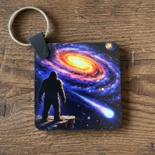 - Trackable Bigfoot Geocache Keychain: Squatch and Seek Series - White Ranch Studio