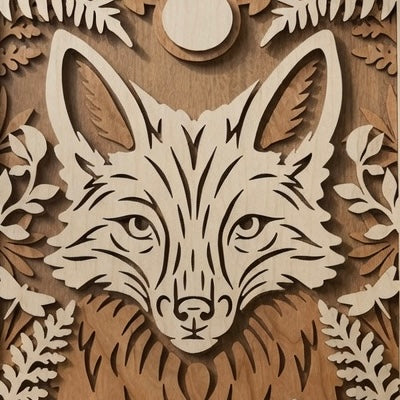 Fox Wall Art: Planes of the Wild Collection "The Watcher"