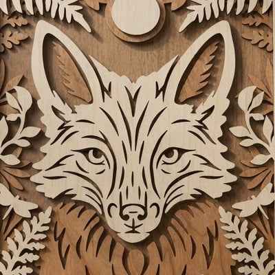 Fox Wall Art: Planes of the Wild Collection "The Watcher"