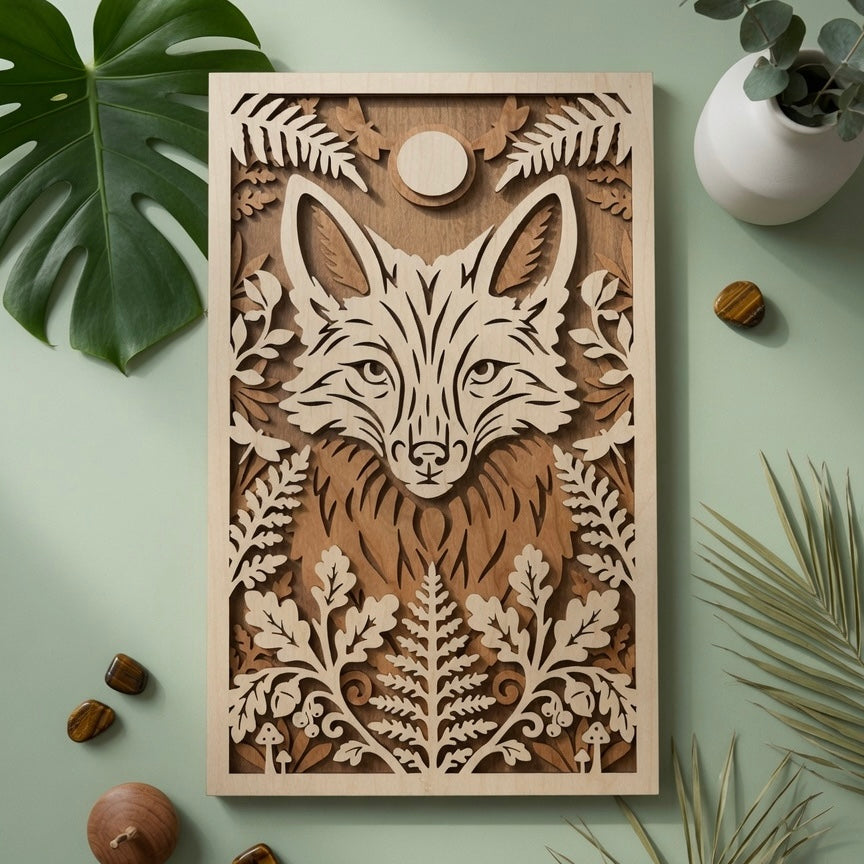 Fox Wall Art: Planes of the Wild Collection "The Watcher"