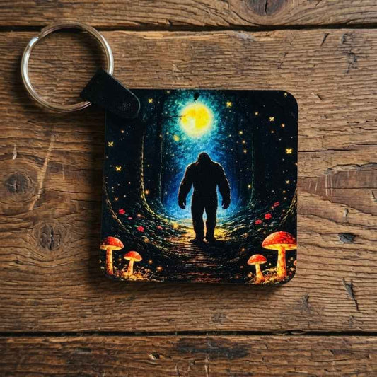 - Trackable Bigfoot Geocache Keychain: Squatch and Seek Series - White Ranch Studio