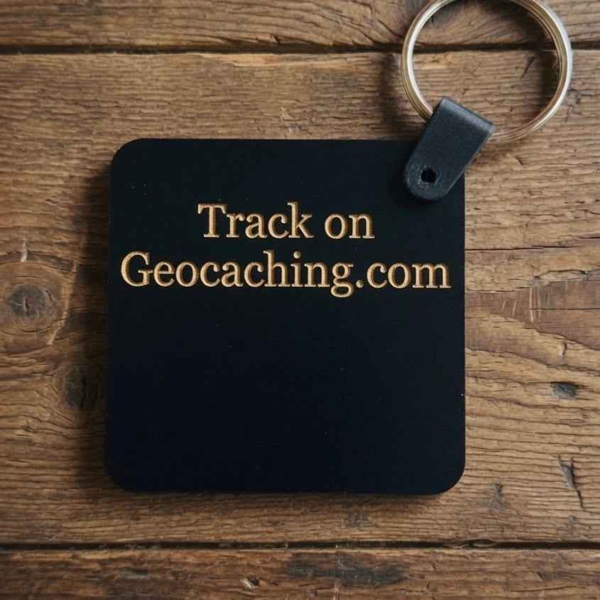 - Trackable Bigfoot Geocache Keychain: Squatch and Seek Series - White Ranch Studio