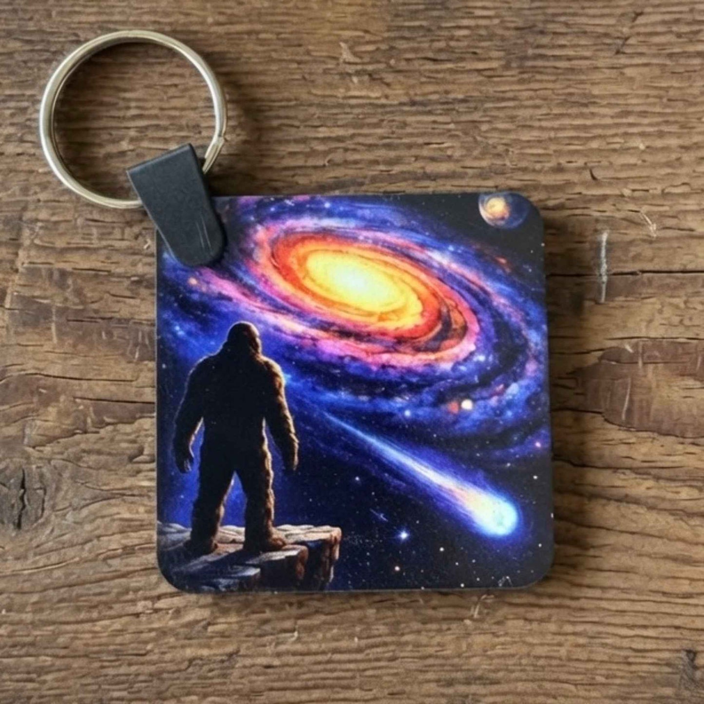 - Trackable Bigfoot Geocache Keychain: Squatch and Seek Series - White Ranch Studio