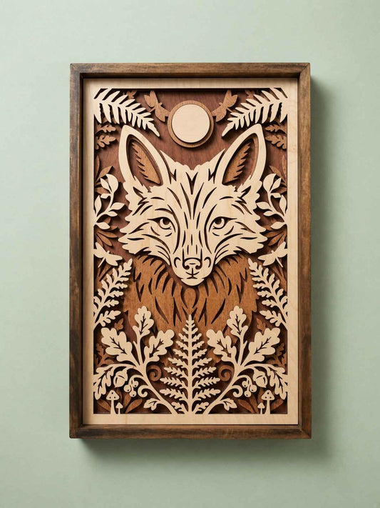 Enchanting Fox Wall Art: The Watcher - Elevate Your Space with Nature's Grace