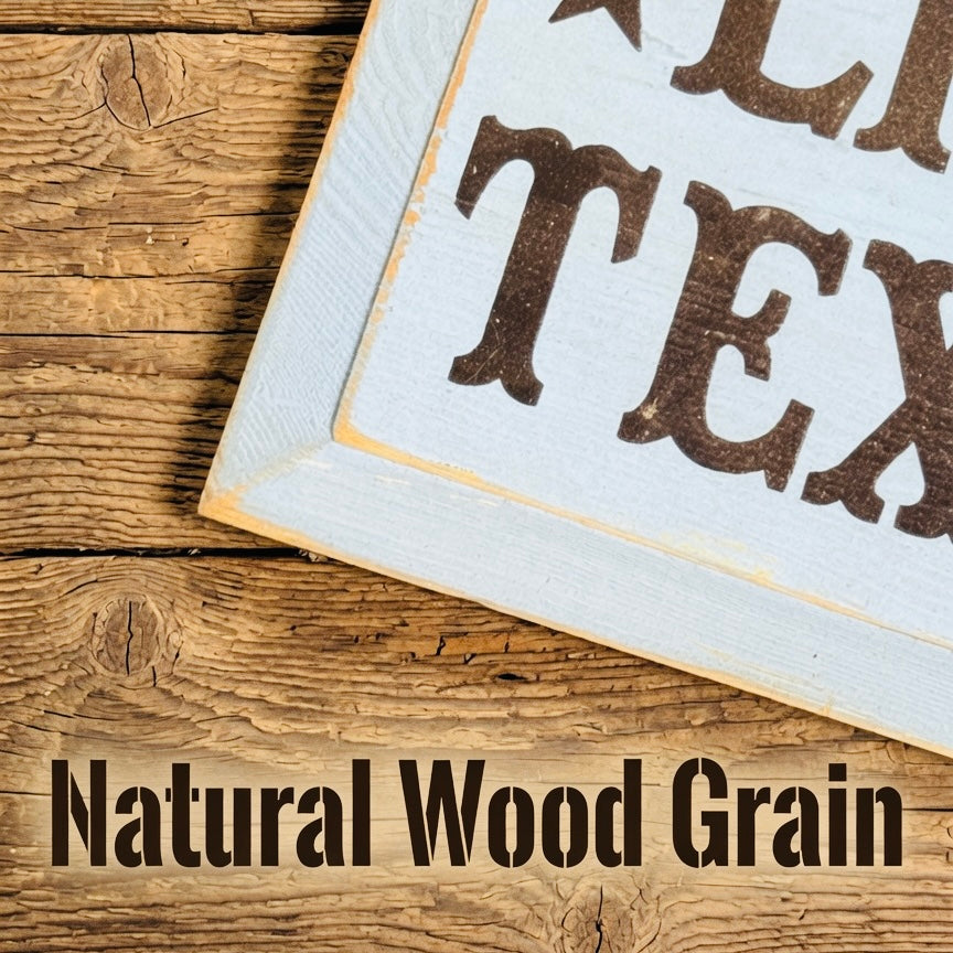 Texas Style Weatherproof Sign for Outdoor Charm and Lasting Pride - White Ranch Studio